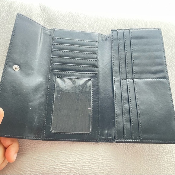 WALLET BIFOLD GORGEOUS LEATHER CLASSIC PATTERN - Picture 5 of 10